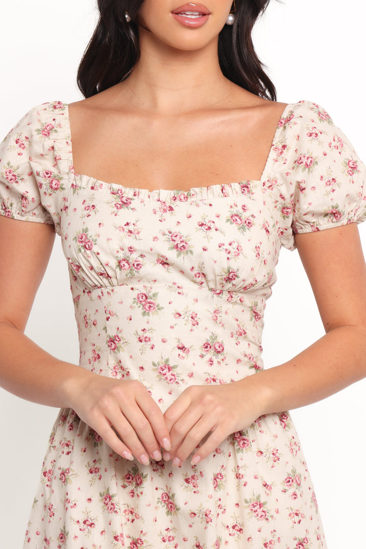 Isobelle Mini Dress - Red Floral