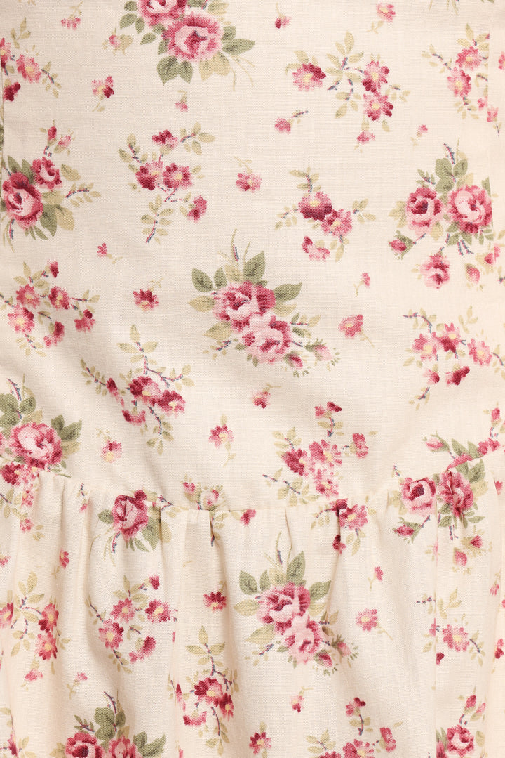 Isobelle Mini Dress - Red Floral