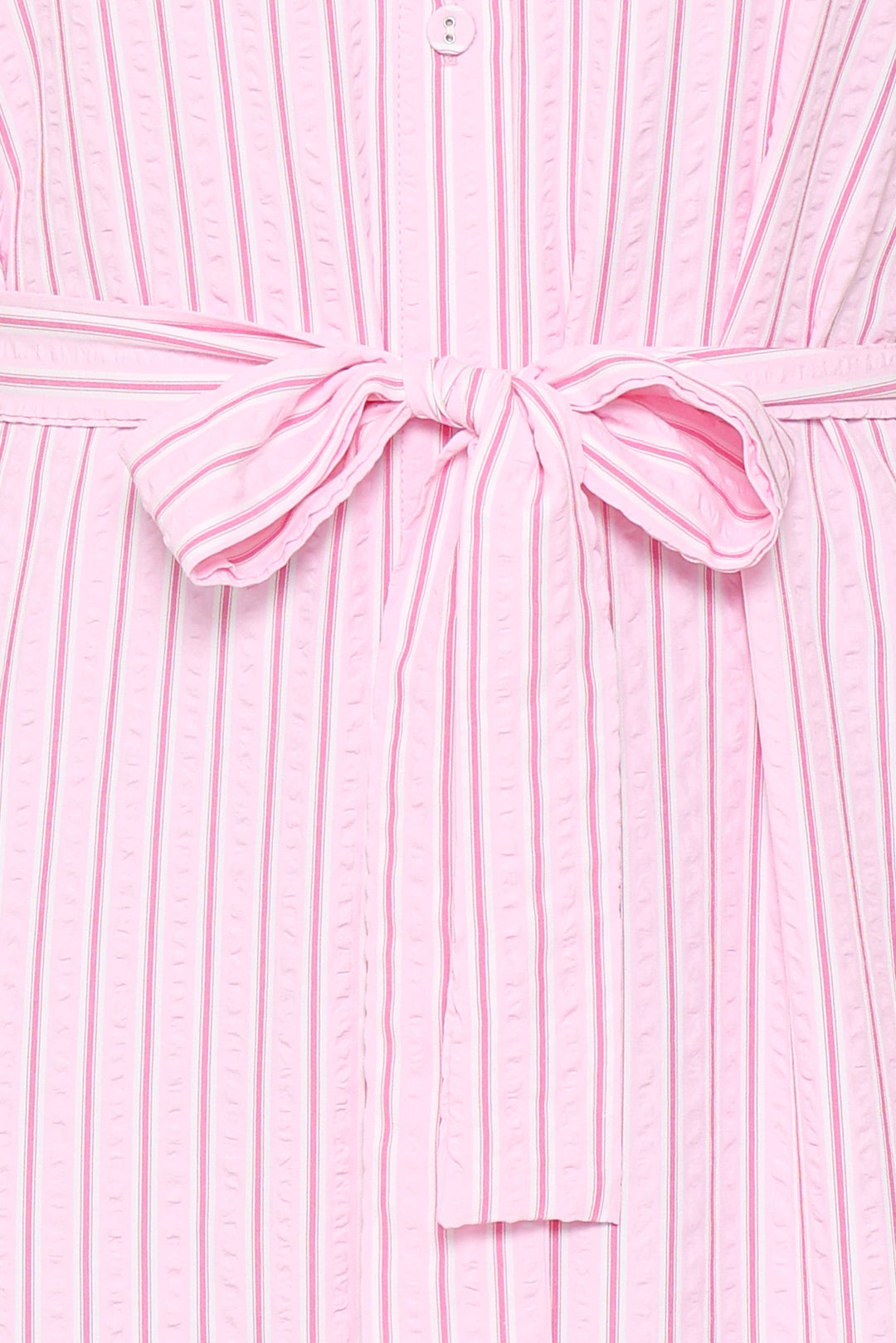 James Button Through Maxi Dress - Pink Stripe