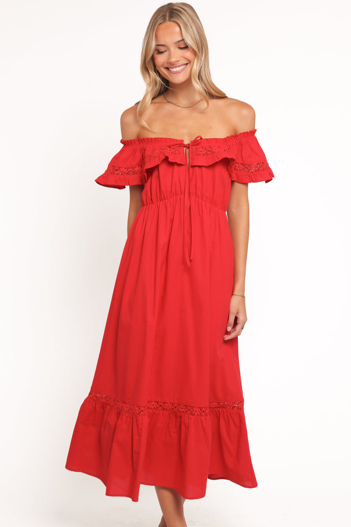 Janelle Dress - Red