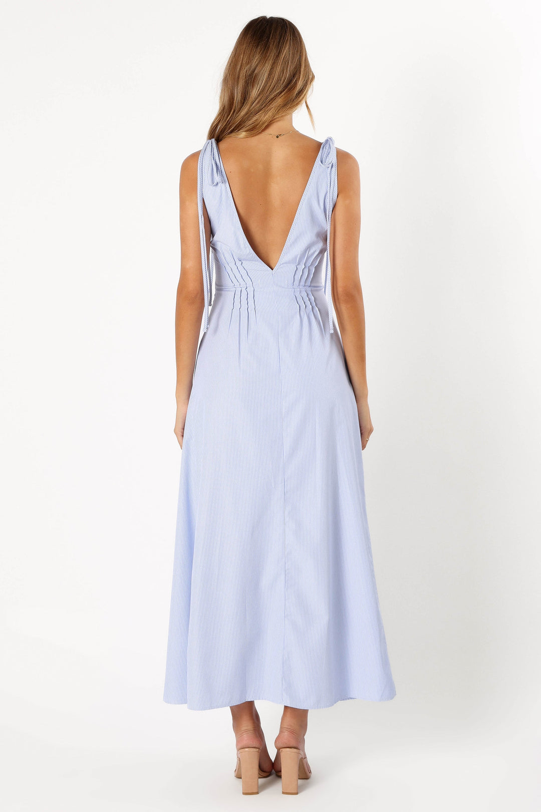 Jaynie Maxi Dress - Blue Stripe