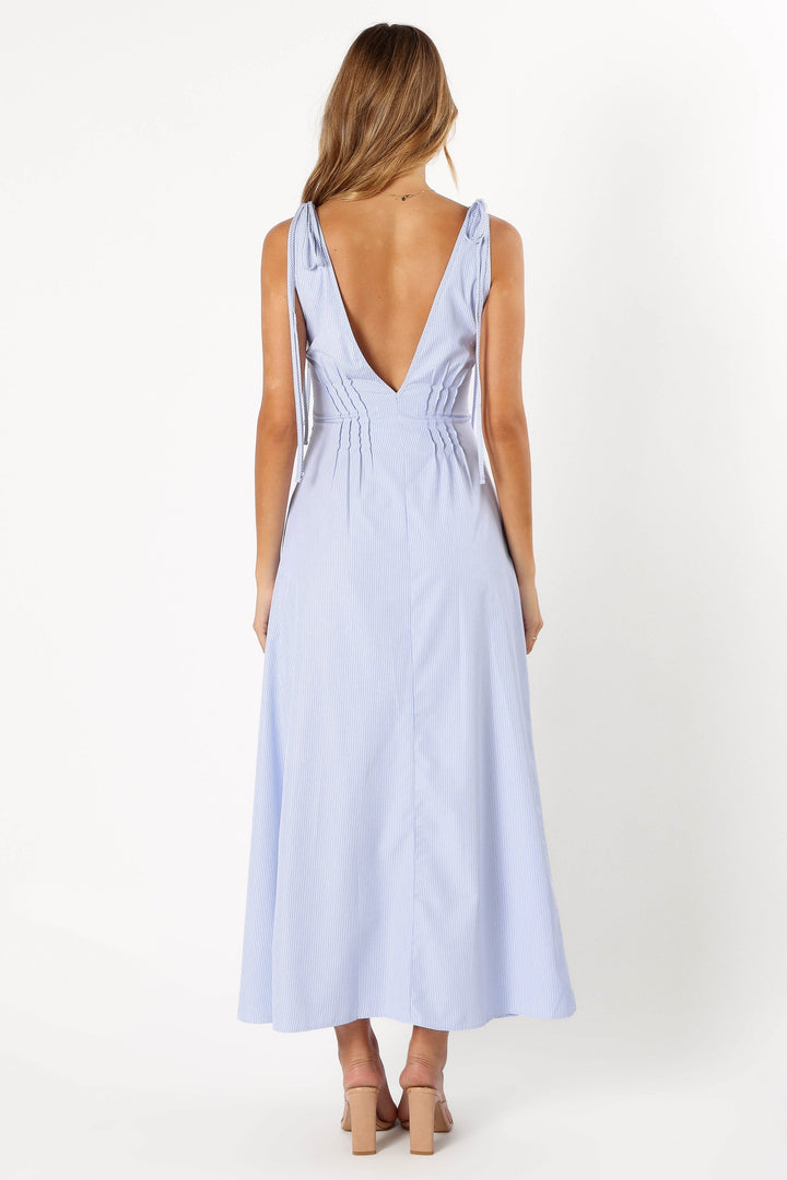 Jaynie Maxi Dress - Blue Stripe