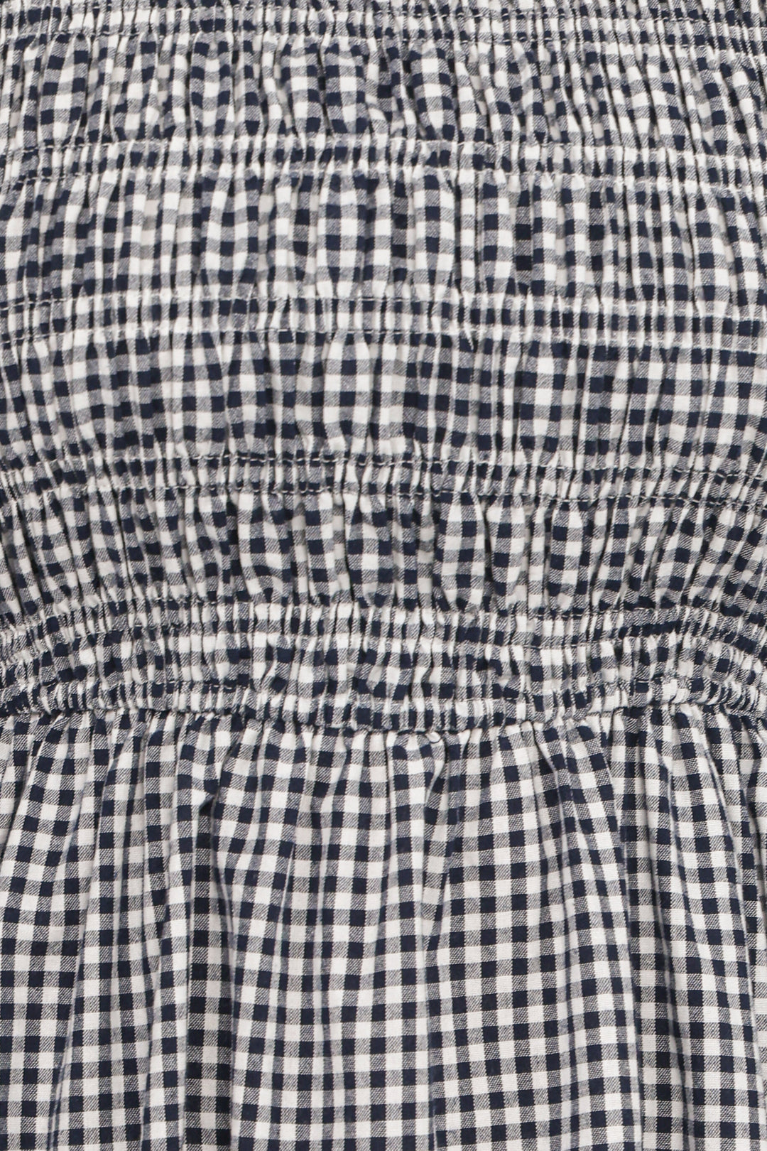 Jessen Long Sleeve Mini Dress - Navy Gingham