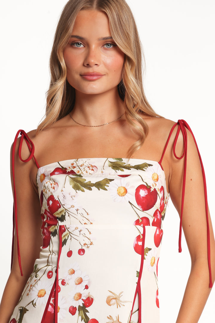 Josiana Mini Dress - Cherry Print