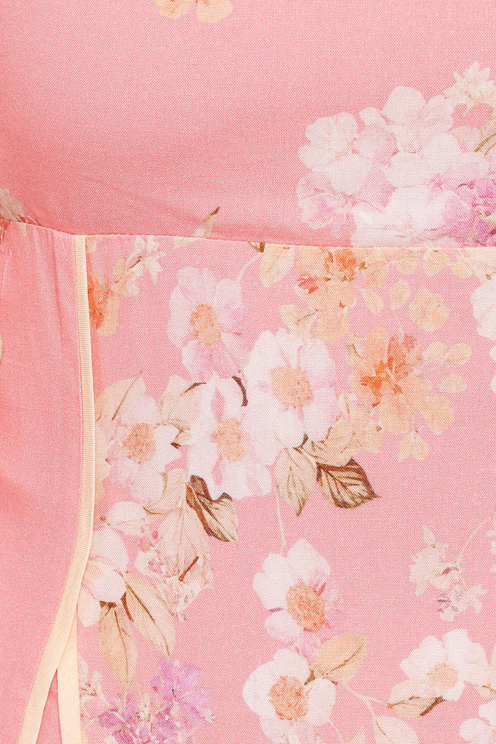 Josiana Mini Dress - Pink Floral