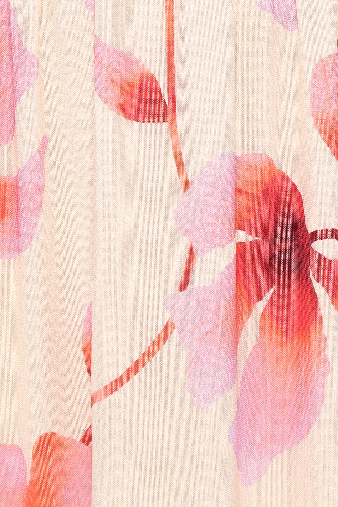 Kaira Halterneck Maxi Dress - Pink Floral