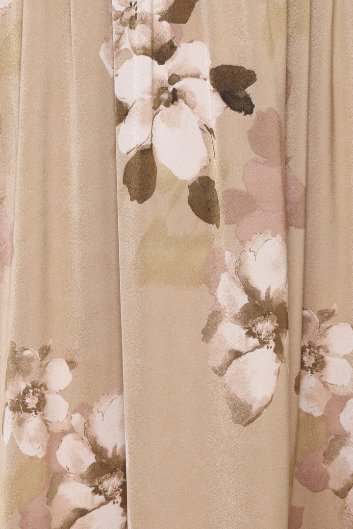 Kindra Long Sleeve Maxi Dress - Brown Floral