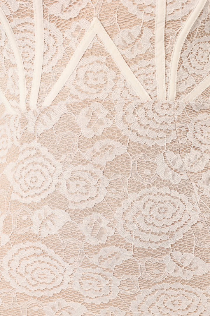Kinny Lace Maxi Dress - White