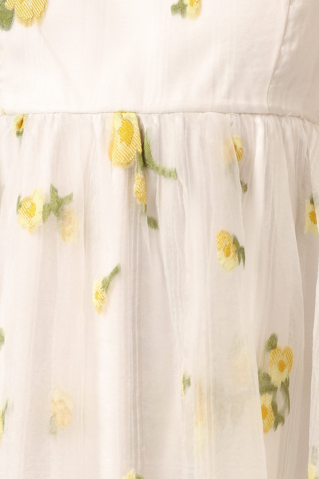 Kordyn Maxi Dress - White Yellow Floral