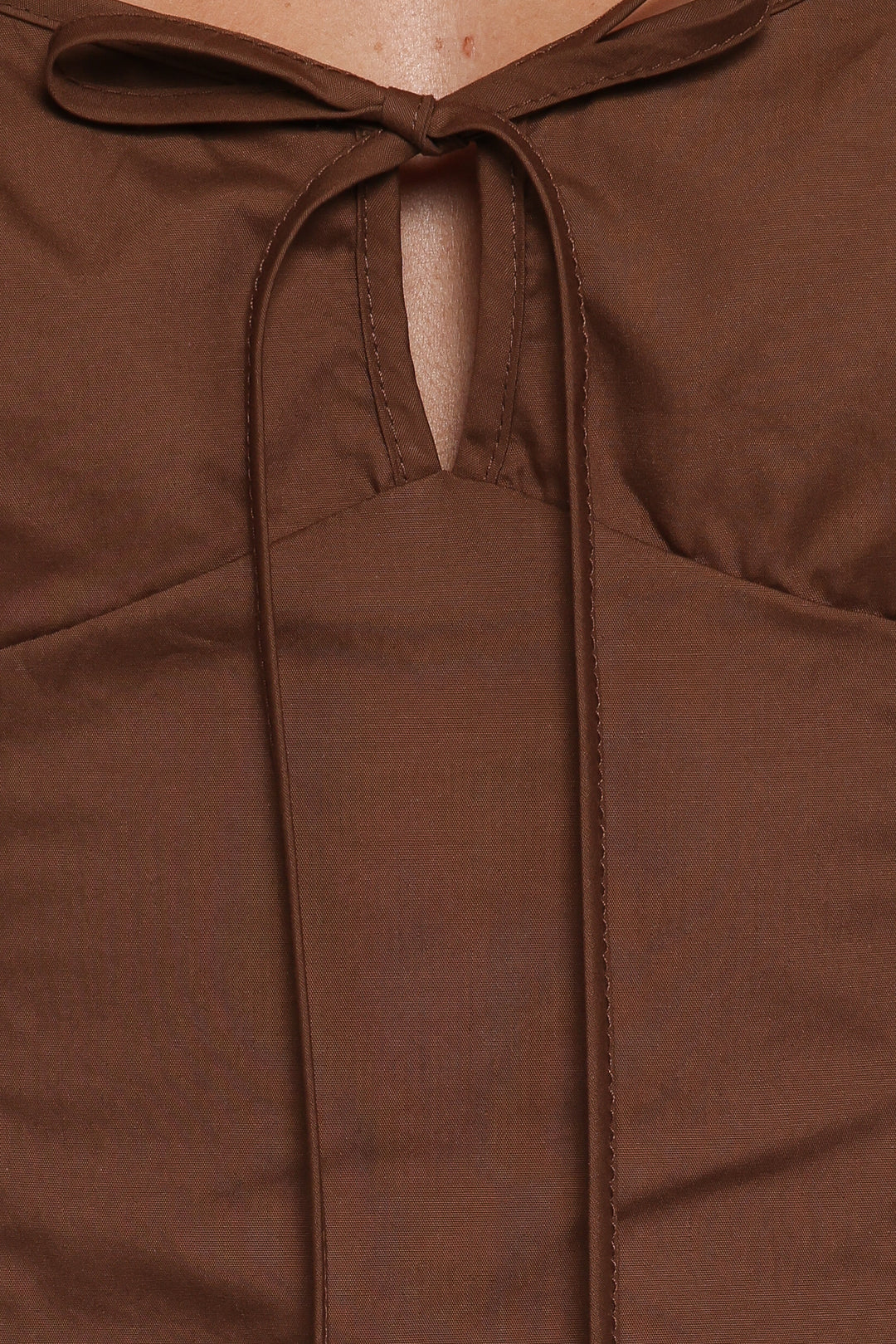 Lacey Mini Dress - Brown