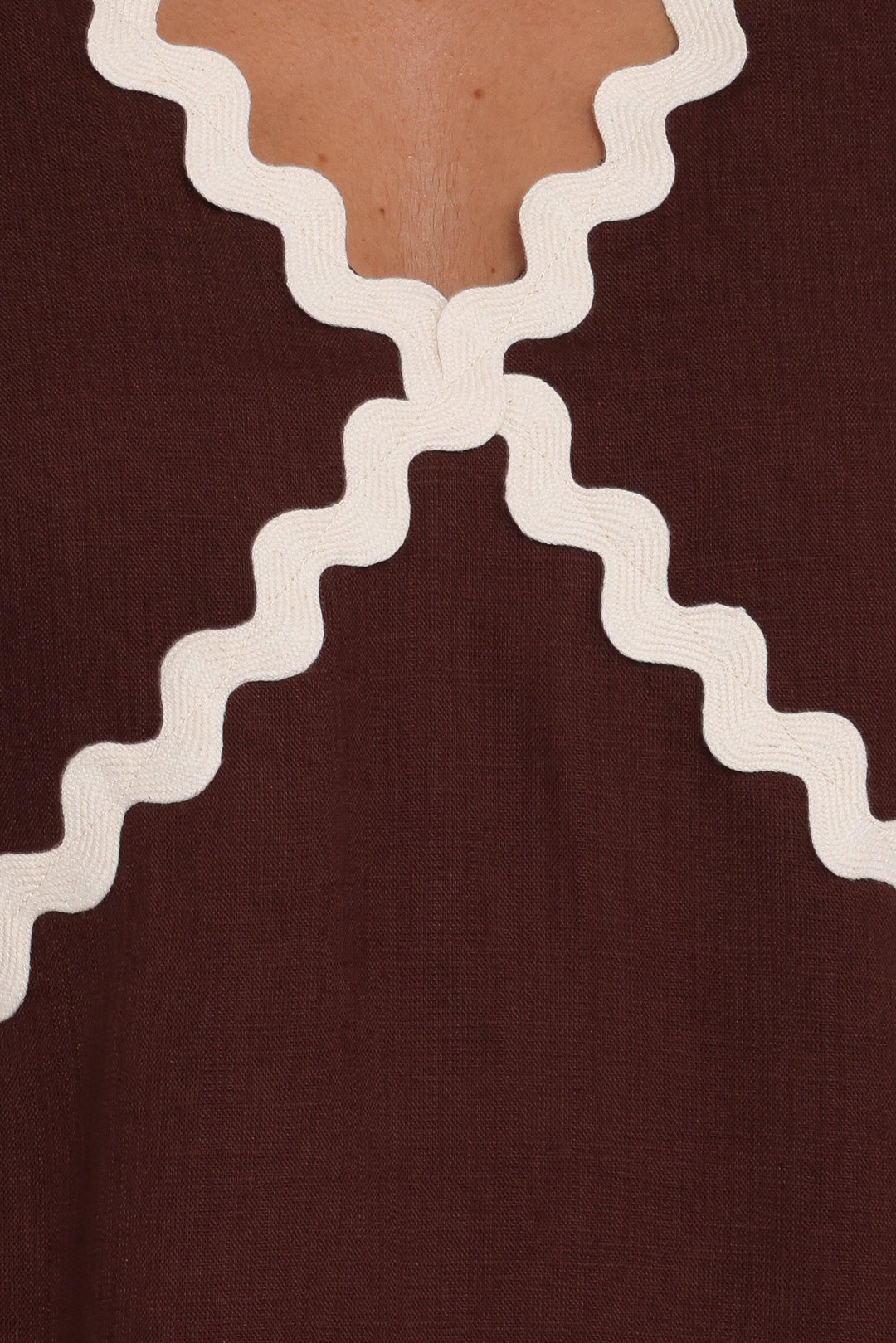 Lark Mini Dress - Brown