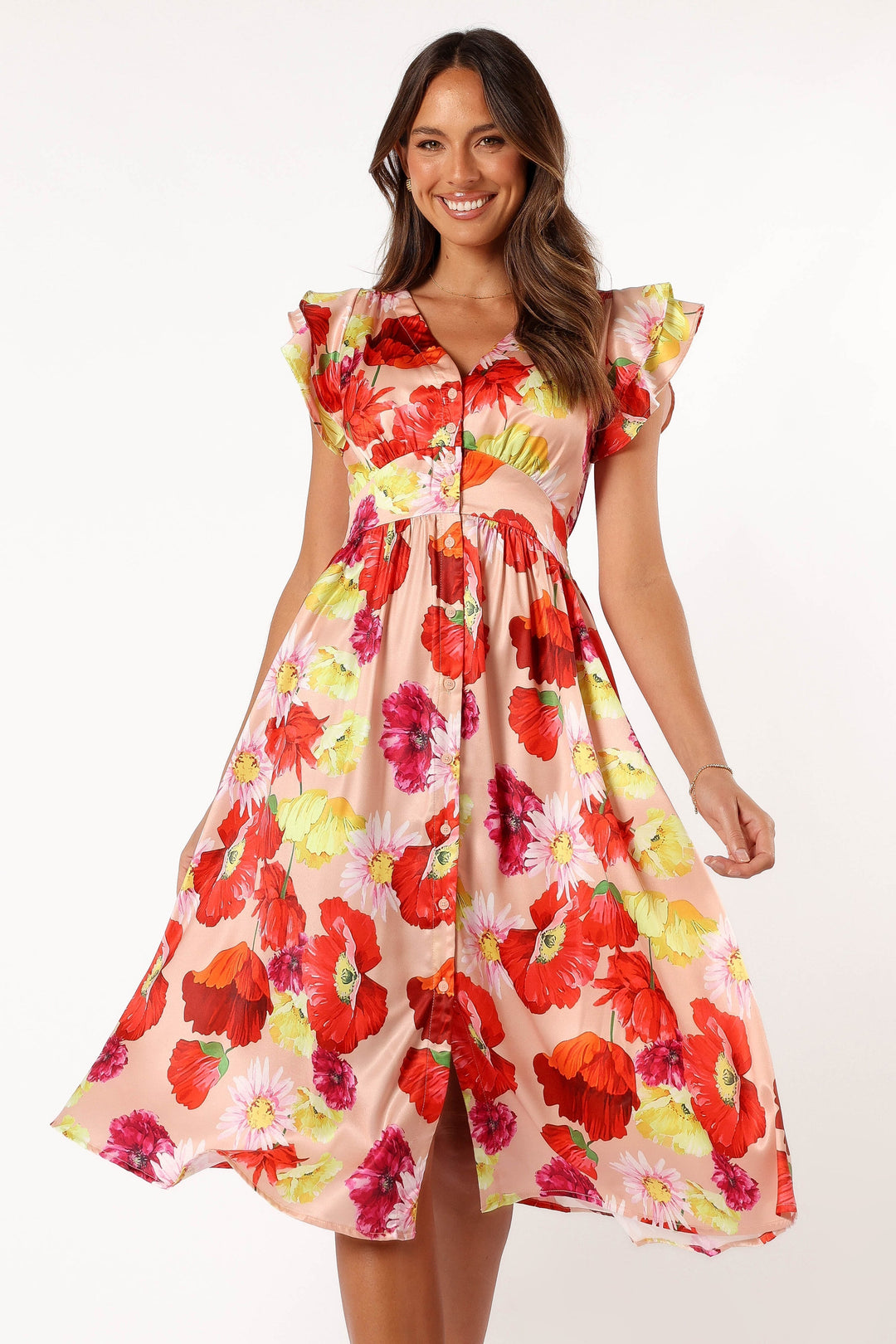 Larkspur Midi Dress - Floral