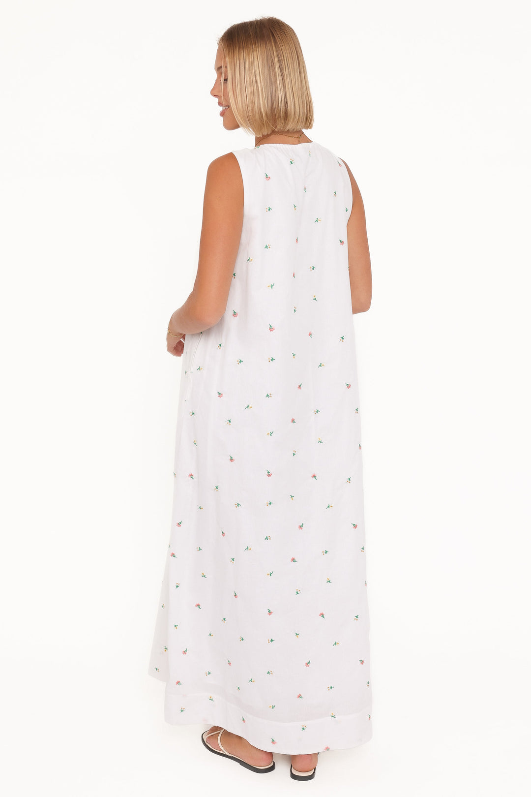 Laurita Maxi Dress - White Floral