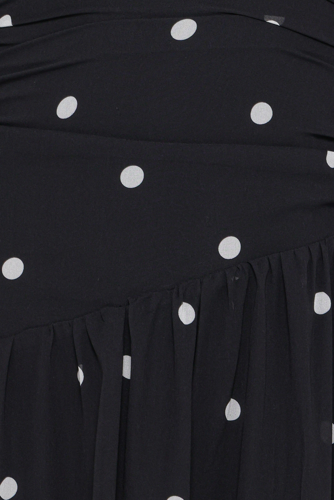 Levine Maxi Dress - Black Polka Dot