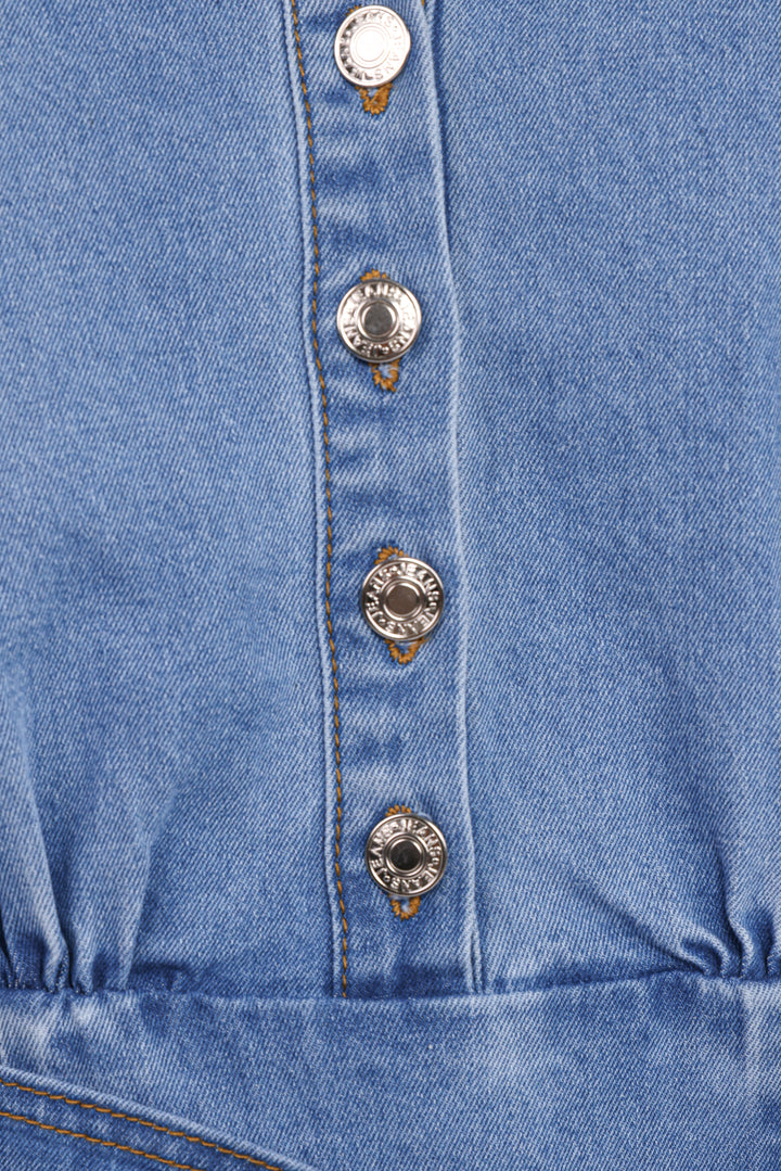 Leyton Mini Dress - Denim Chambray