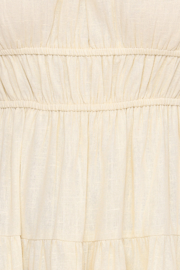 Linda Midi Dress - Butter Yellow