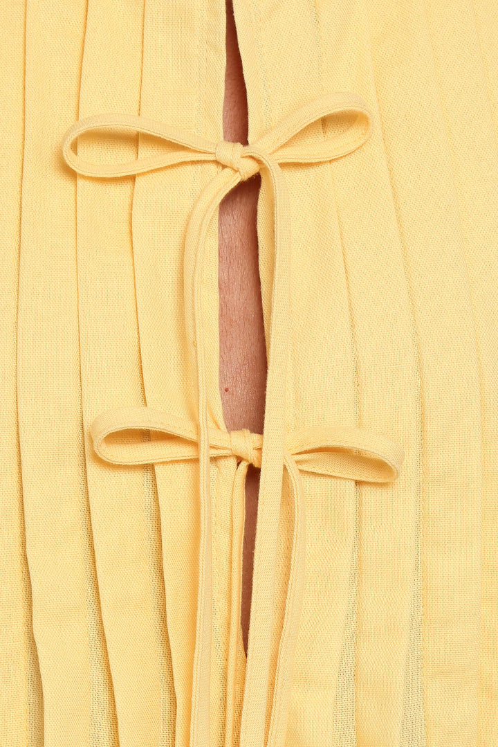 Madeline Mini Dress - Butter Yellow
