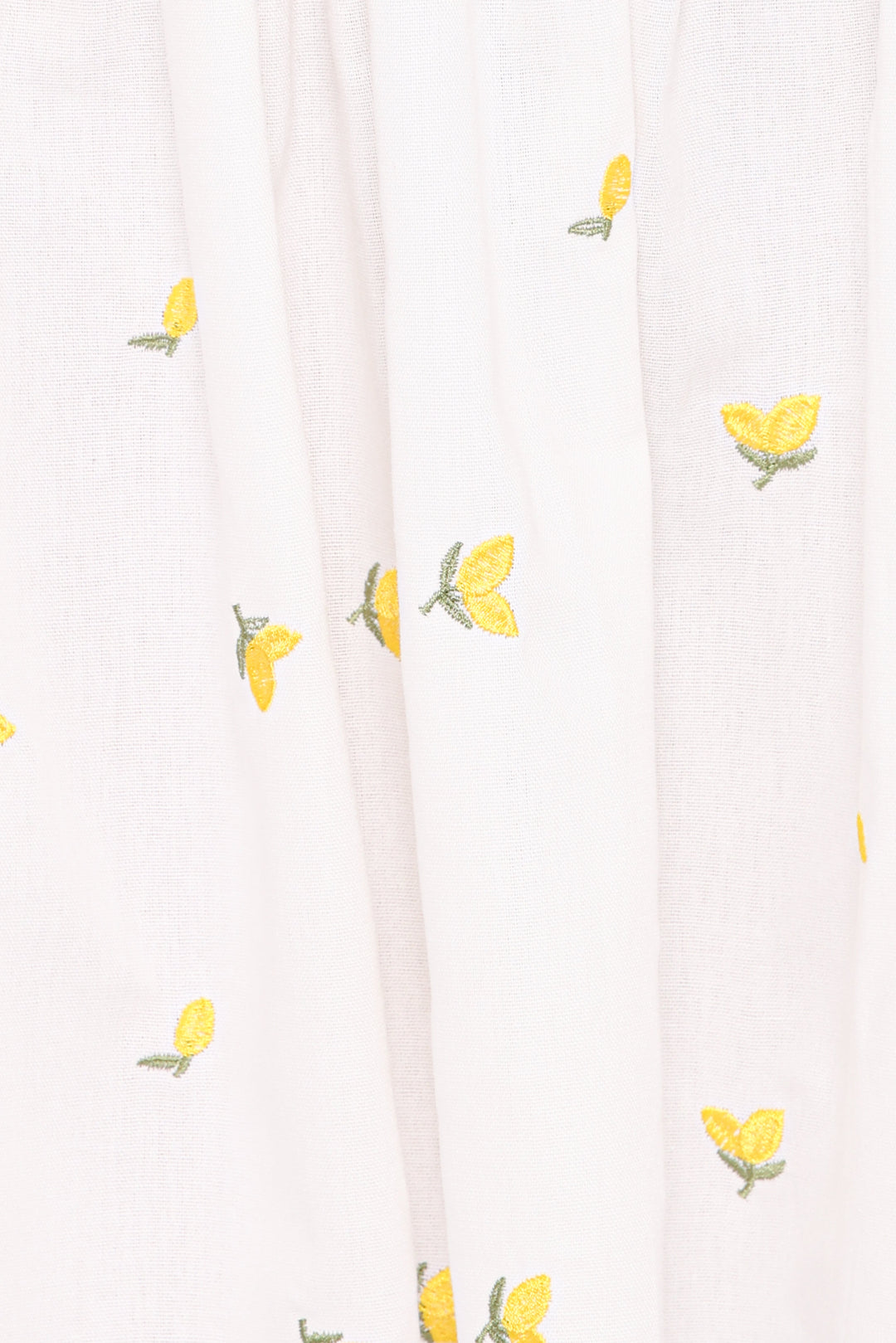Madeline Mini Dress - Embroidered Lemons