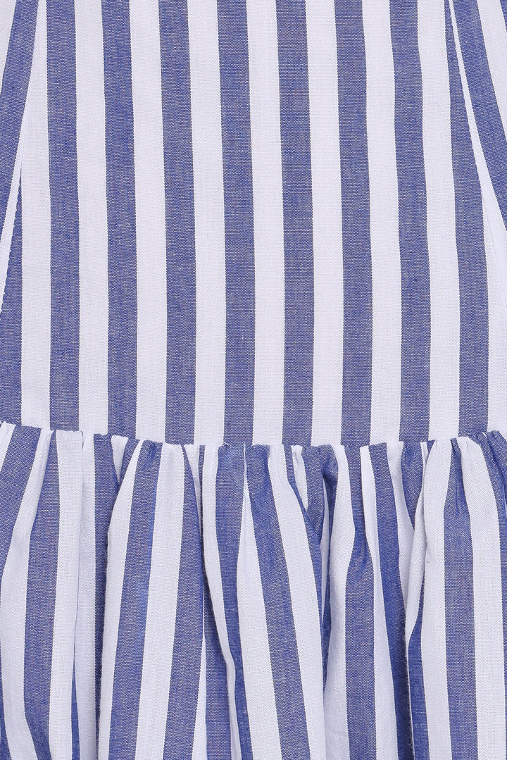 Marella Mini Dress - Blue Stripe