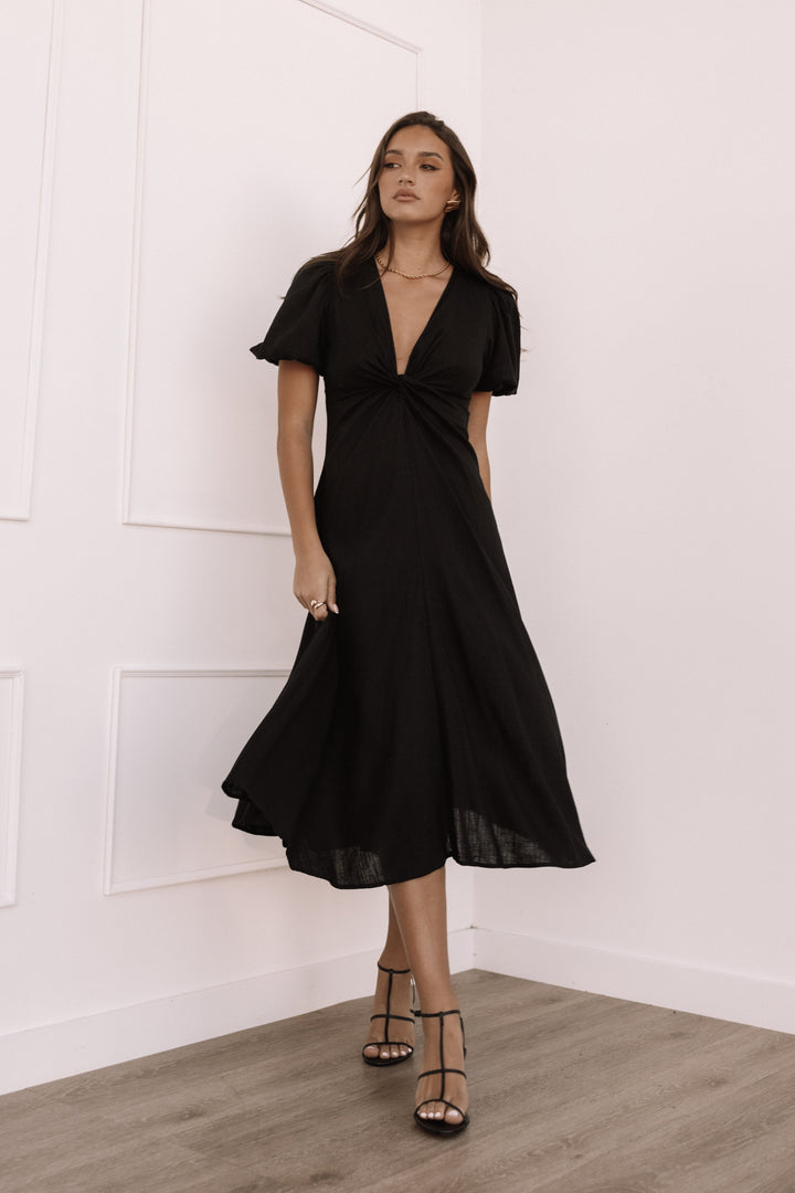 Matilda Midi Dress - Black