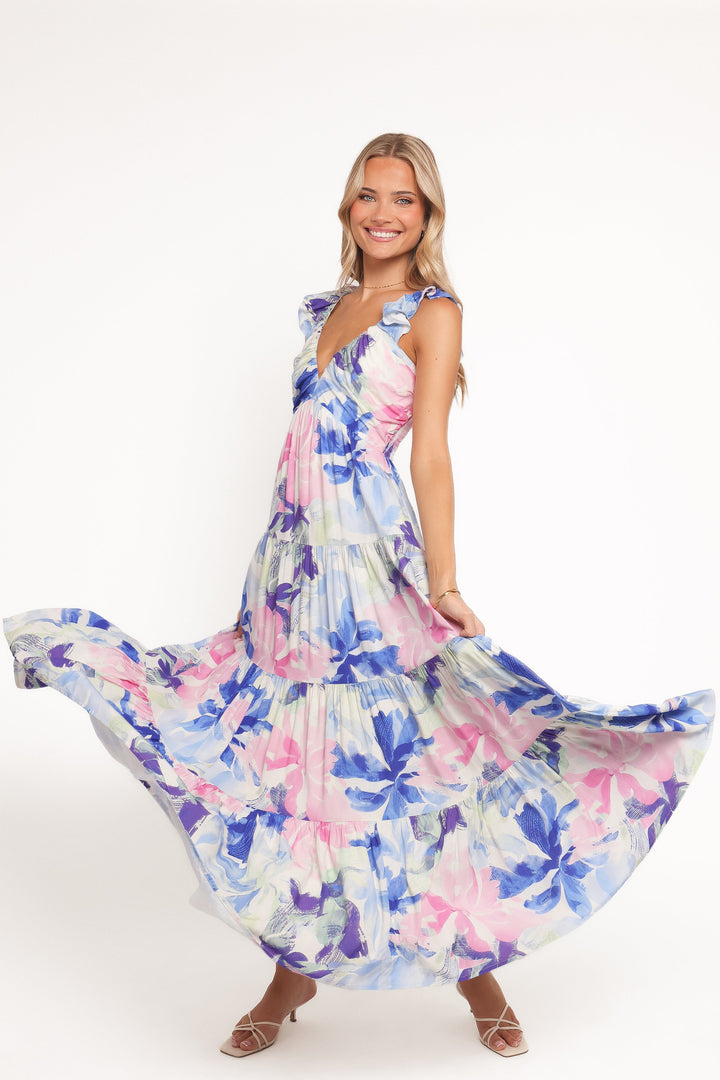 Matteah Maxi Dress - Blue Floral