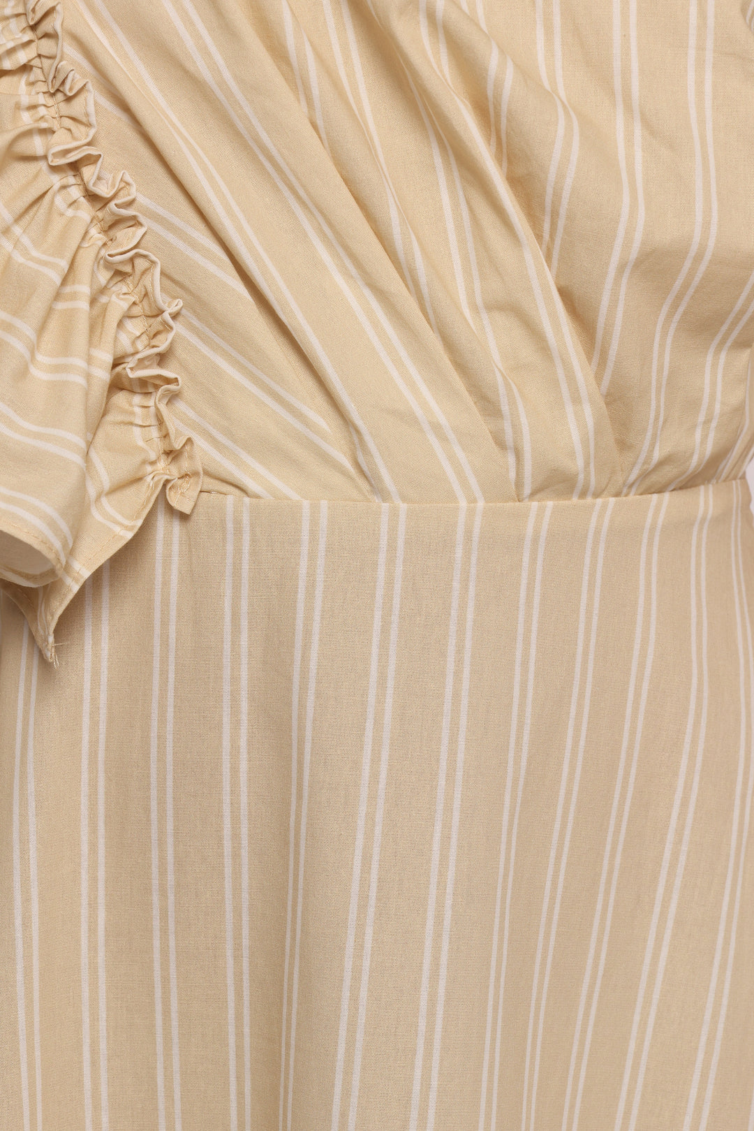 Meggy Maxi Dress - Sand/White