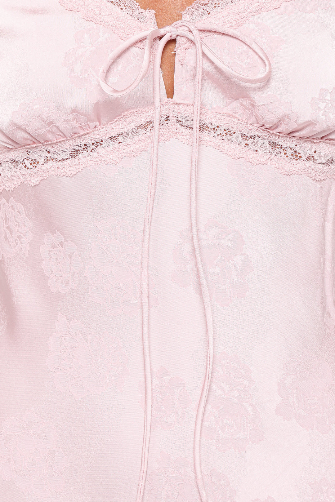 Melita Lace Maxi Dress - Pink