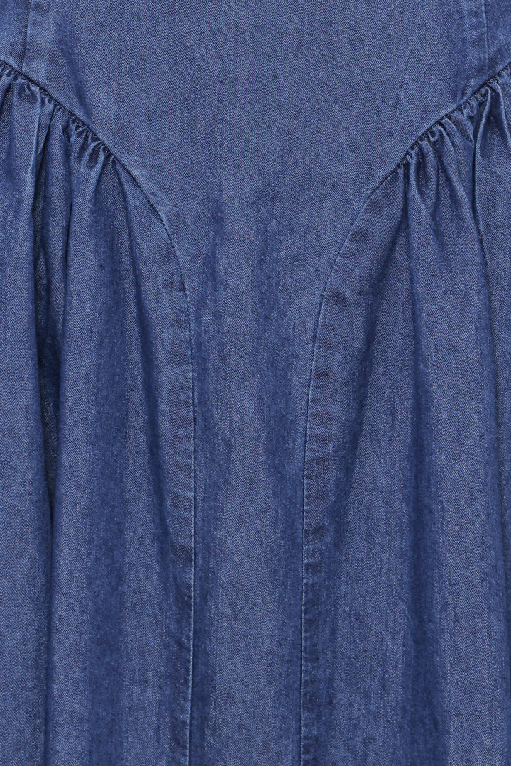 Milford Halterneck Midi Dress - Dark Denim
