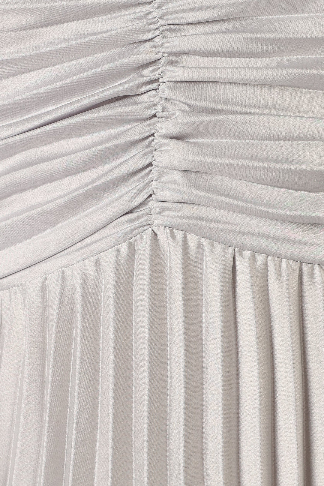 Naira Pleated Maxi Dress - Silver