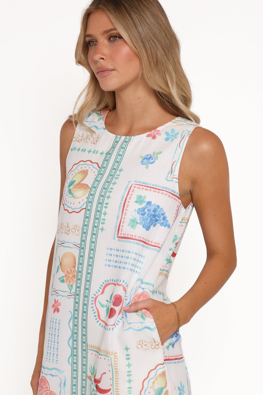 Nalu Mini Dress - Multi Beach Print