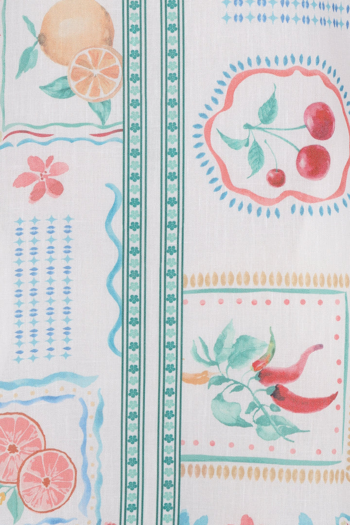 Nalu Mini Dress - Multi Beach Print