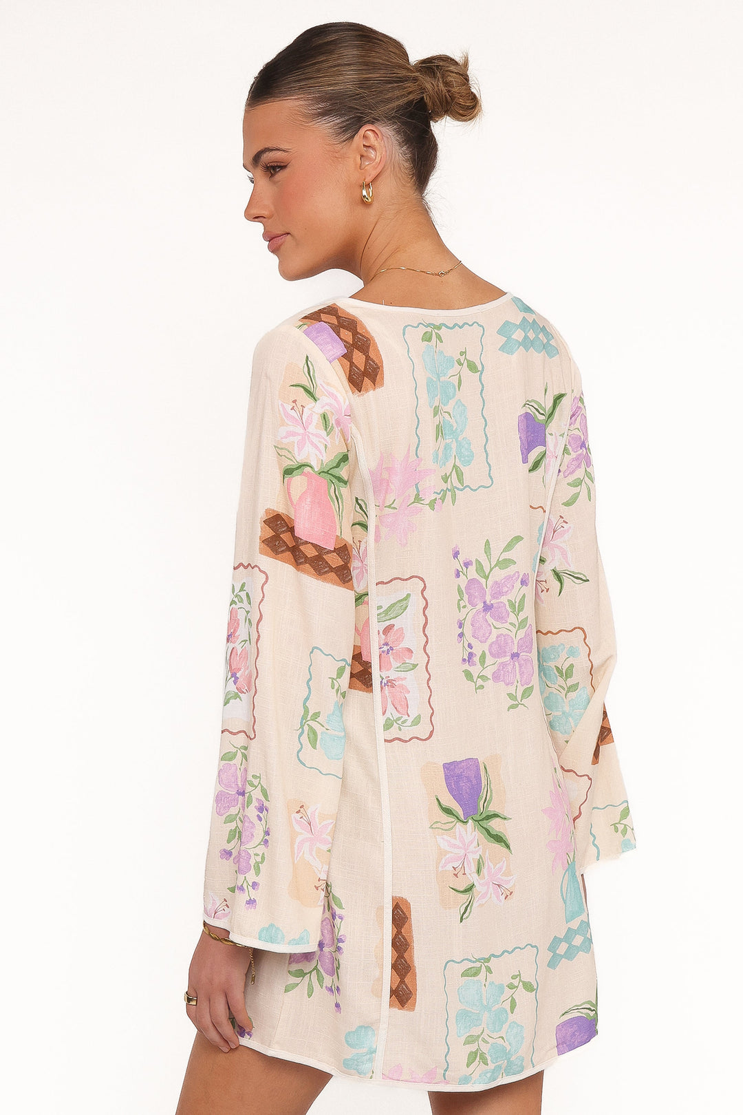 Narelle Mini Dress - Lilac Floral
