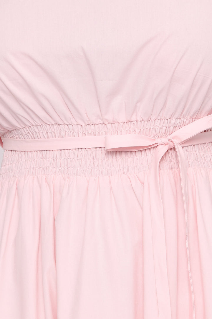 Nellie Midi Dress - Petal Pink