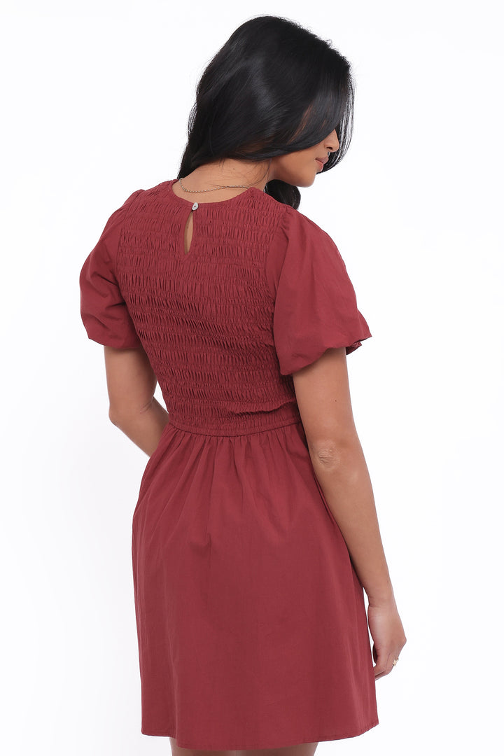 Odair Mini Dress - Wine