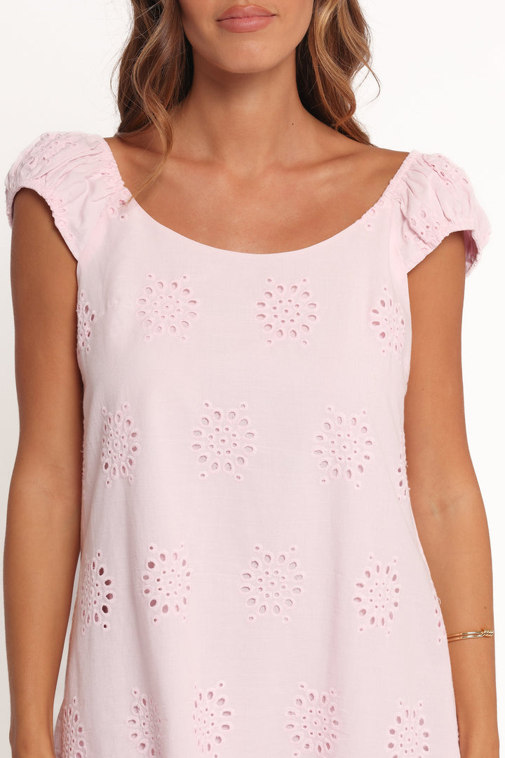 Pammy Mini Dress - Pale Pink