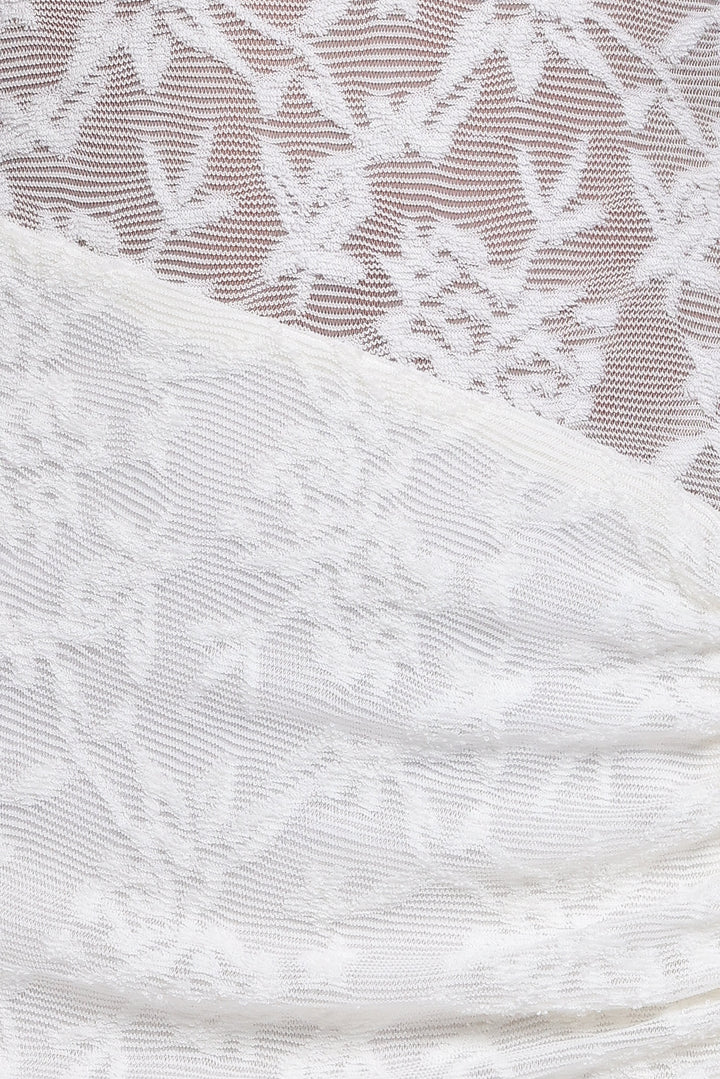 Pascha Off Shoulder Lace Maxi Dress - White