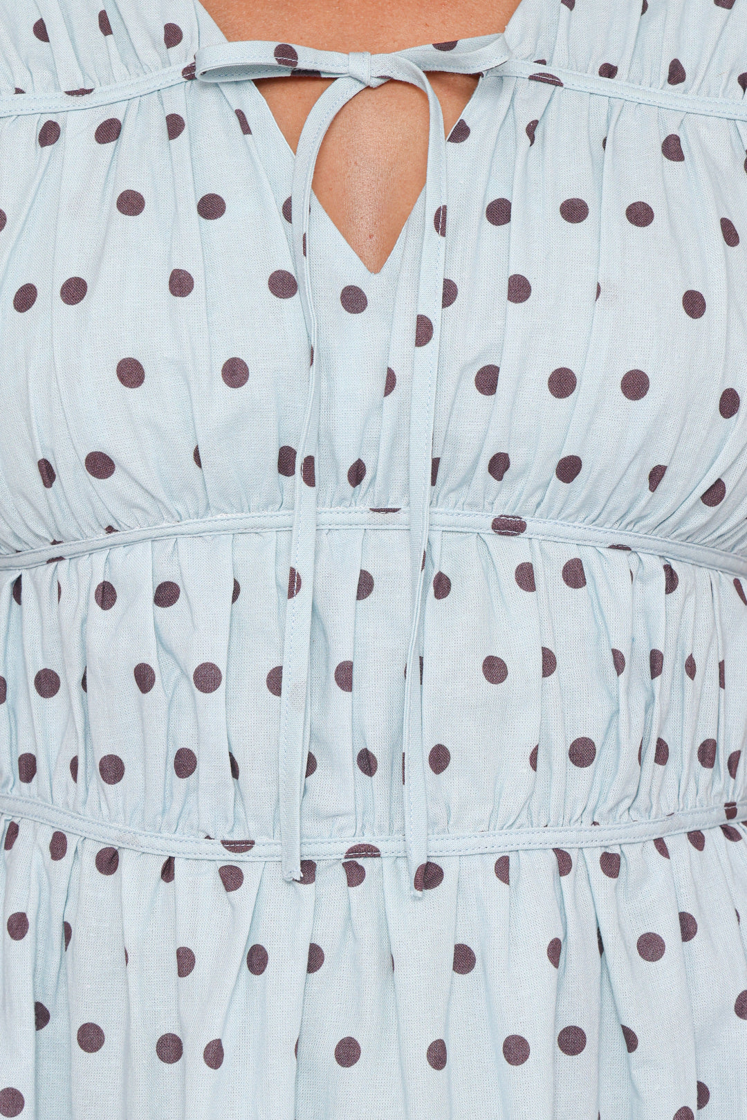Pipper Mini Dress - Blue Polka Dot