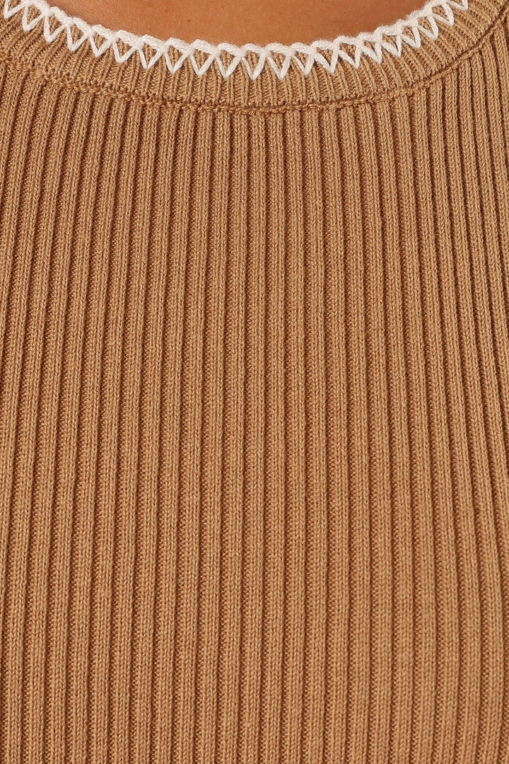 Ravyn Knit Midi Dress - Taupe