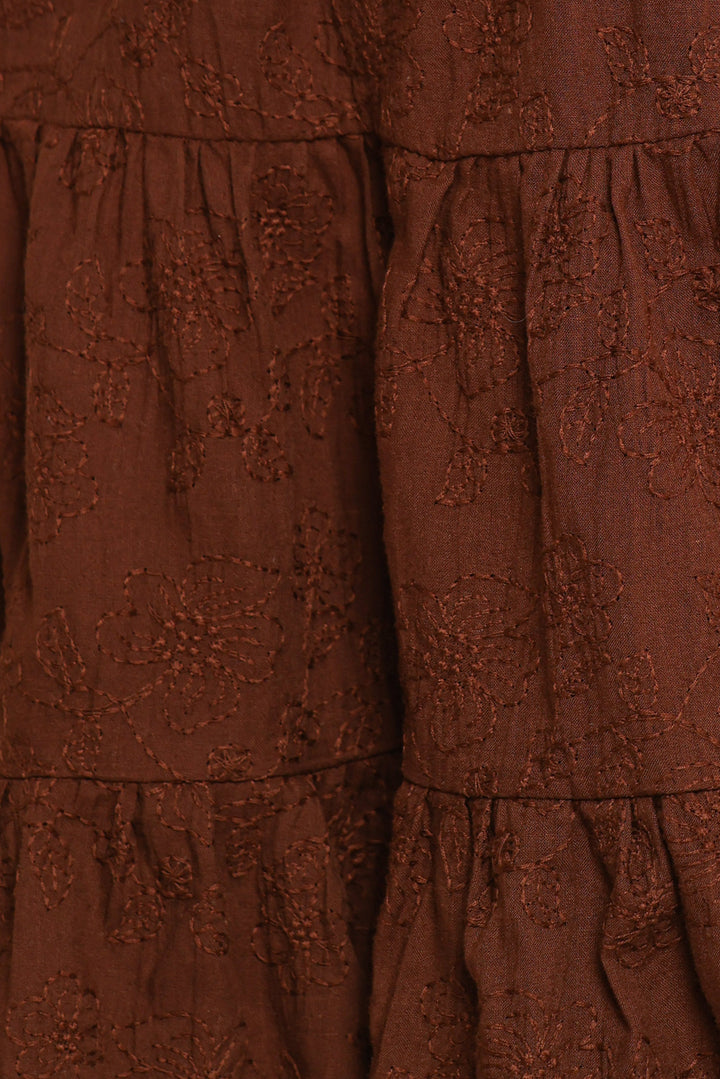 Rilie Halterneck Mini Dress - Brown