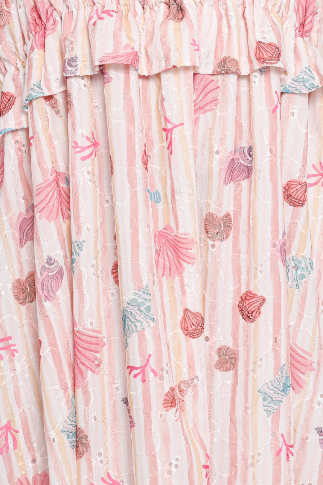 Ross Frill Strap Maxi Dress - Beach Print