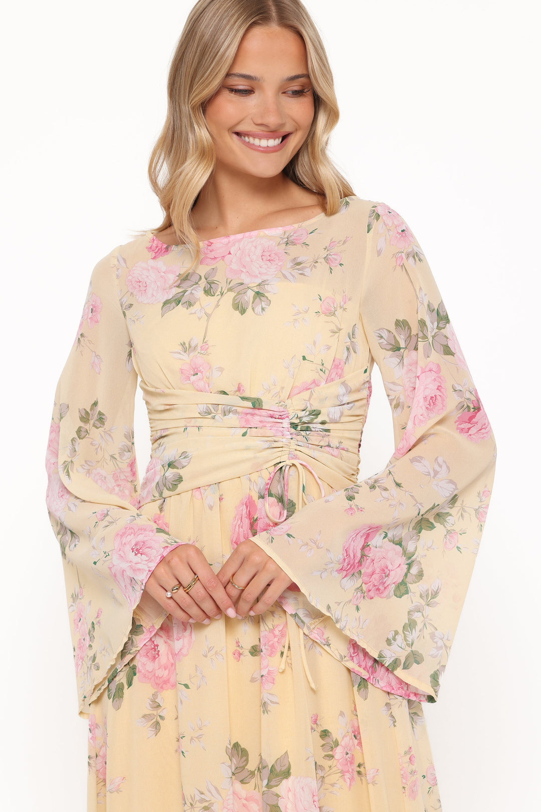 Samara Maxi Dress - Yellow Floral