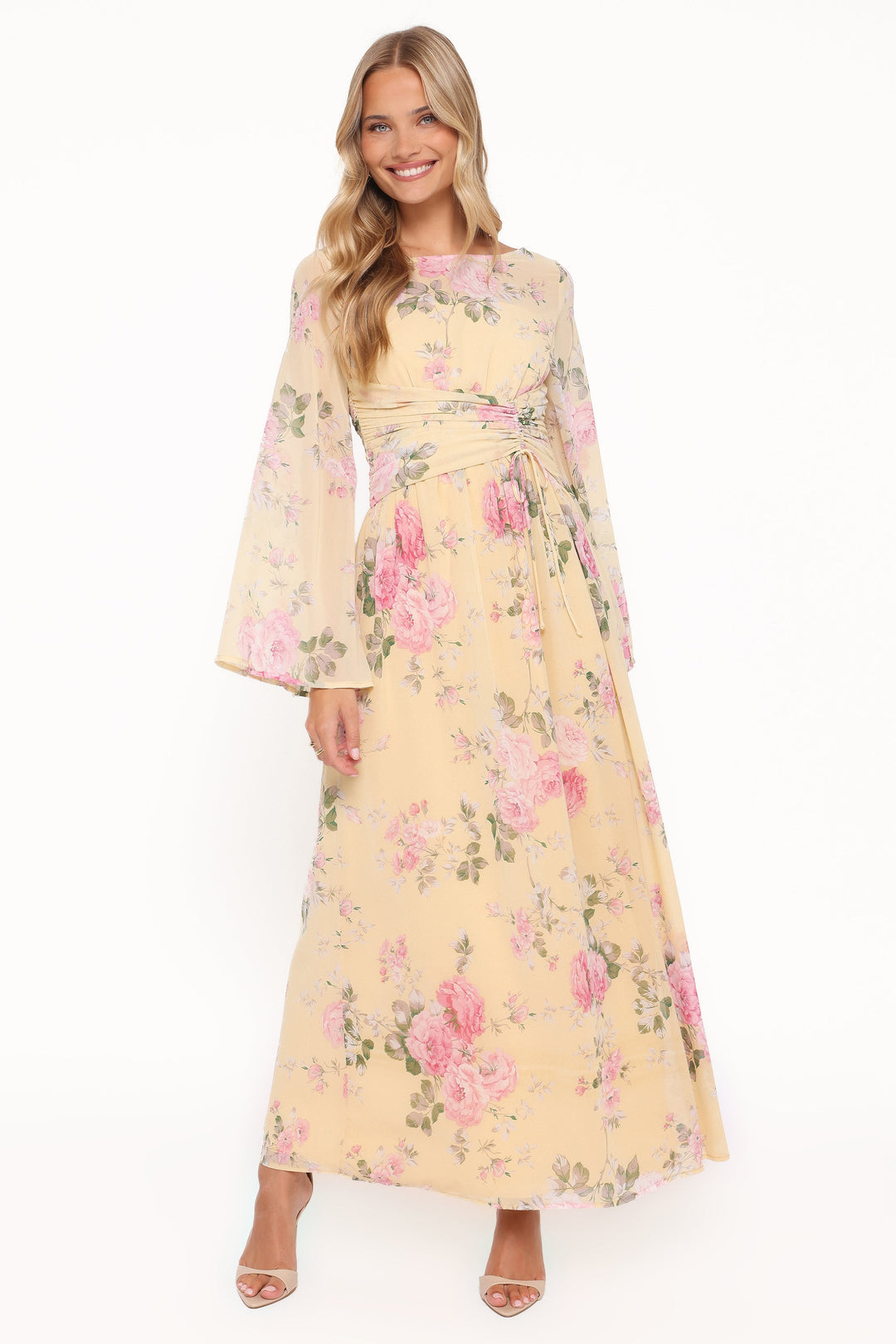 Samara Maxi Dress - Yellow Floral