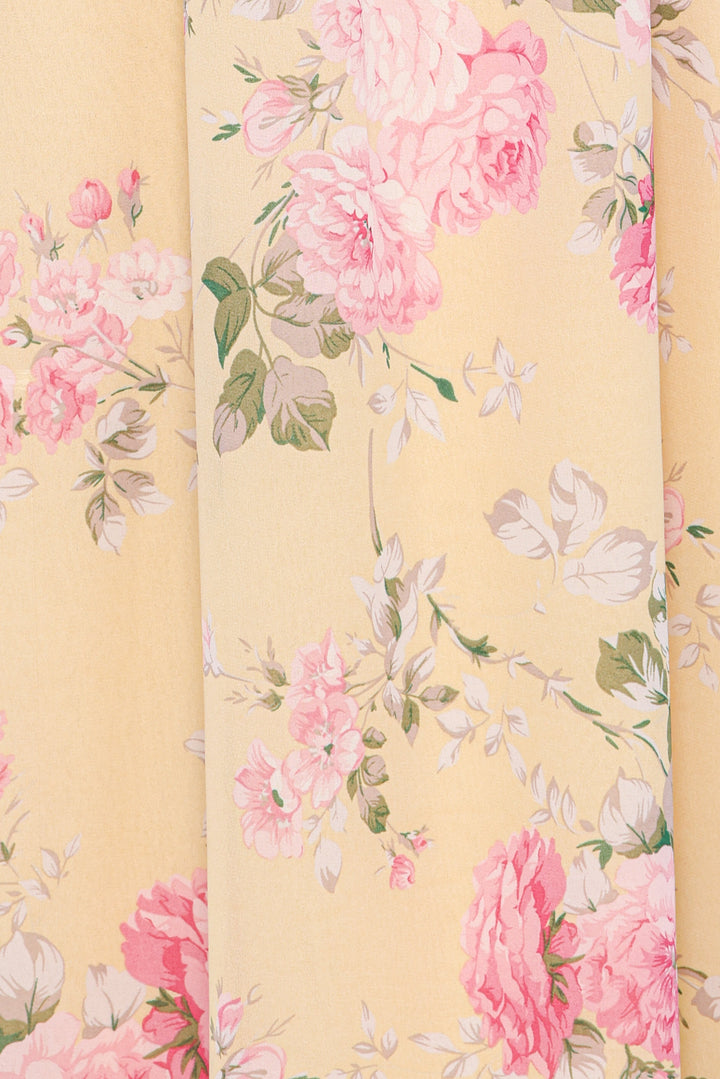 Samara Maxi Dress - Yellow Floral