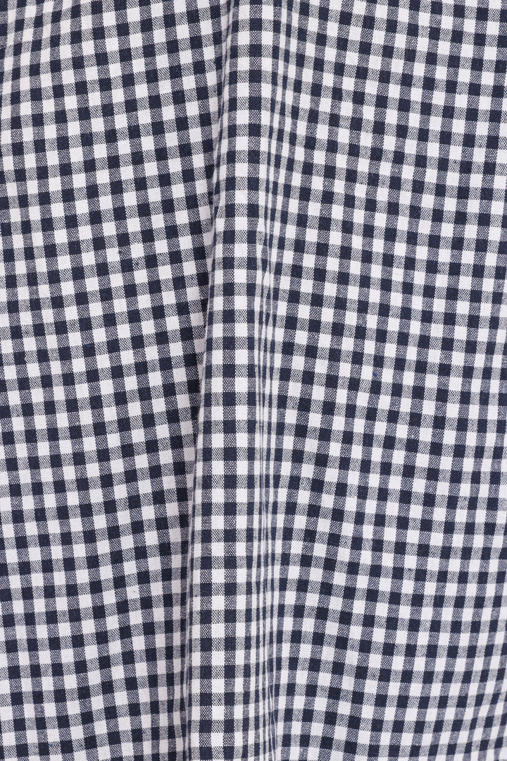 Samson Mini Dress - Navy Gingham