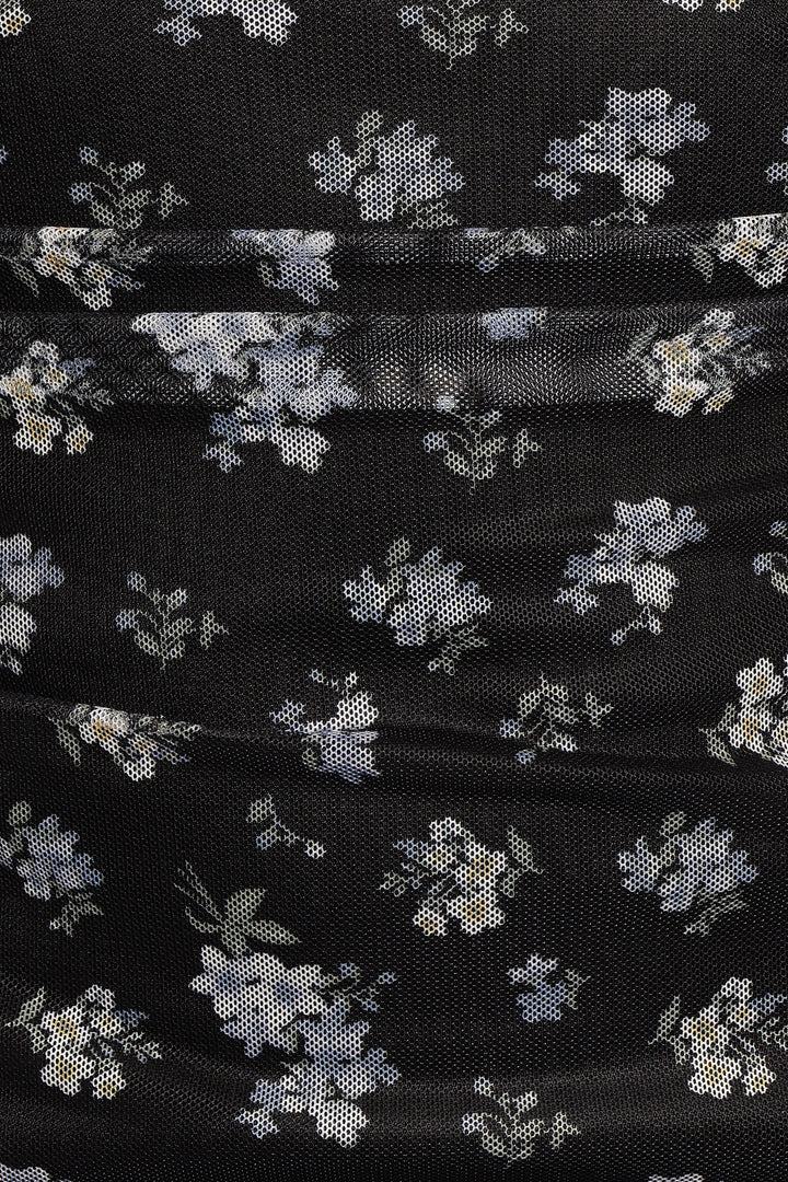 Saylor Mini Dress - Black Floral