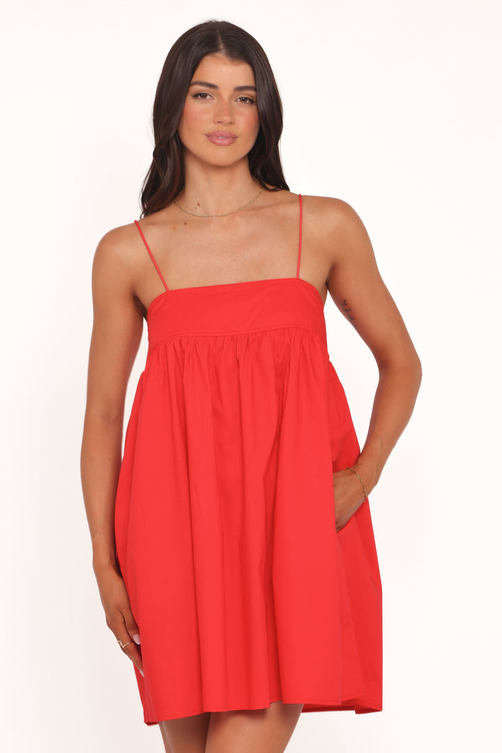 Serina Mini Dress - Red