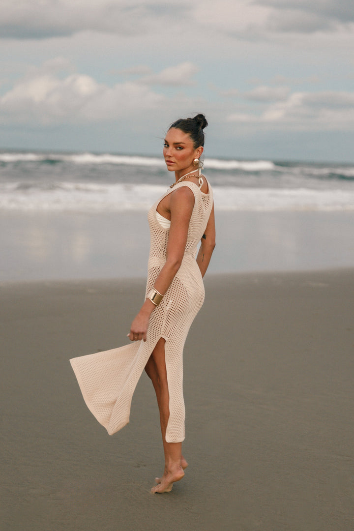 Shamine Midi Dress - Sand