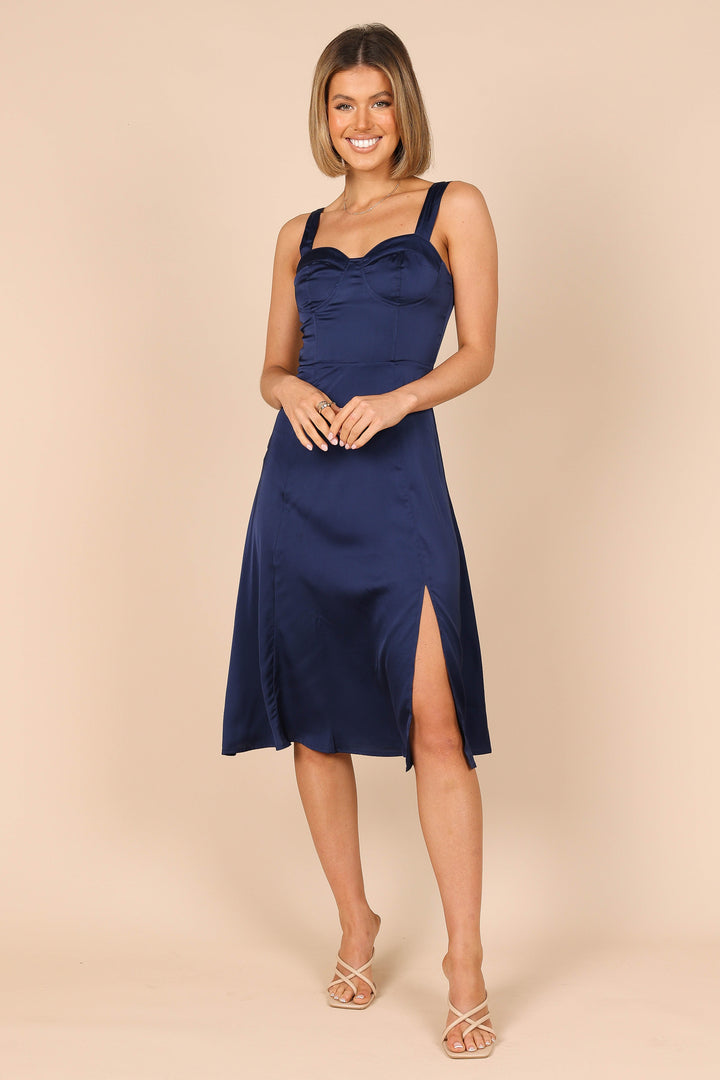 Siobhan Midi Dress - Navy