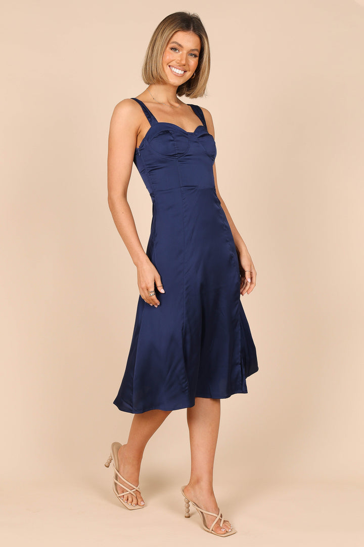 Siobhan Midi Dress - Navy