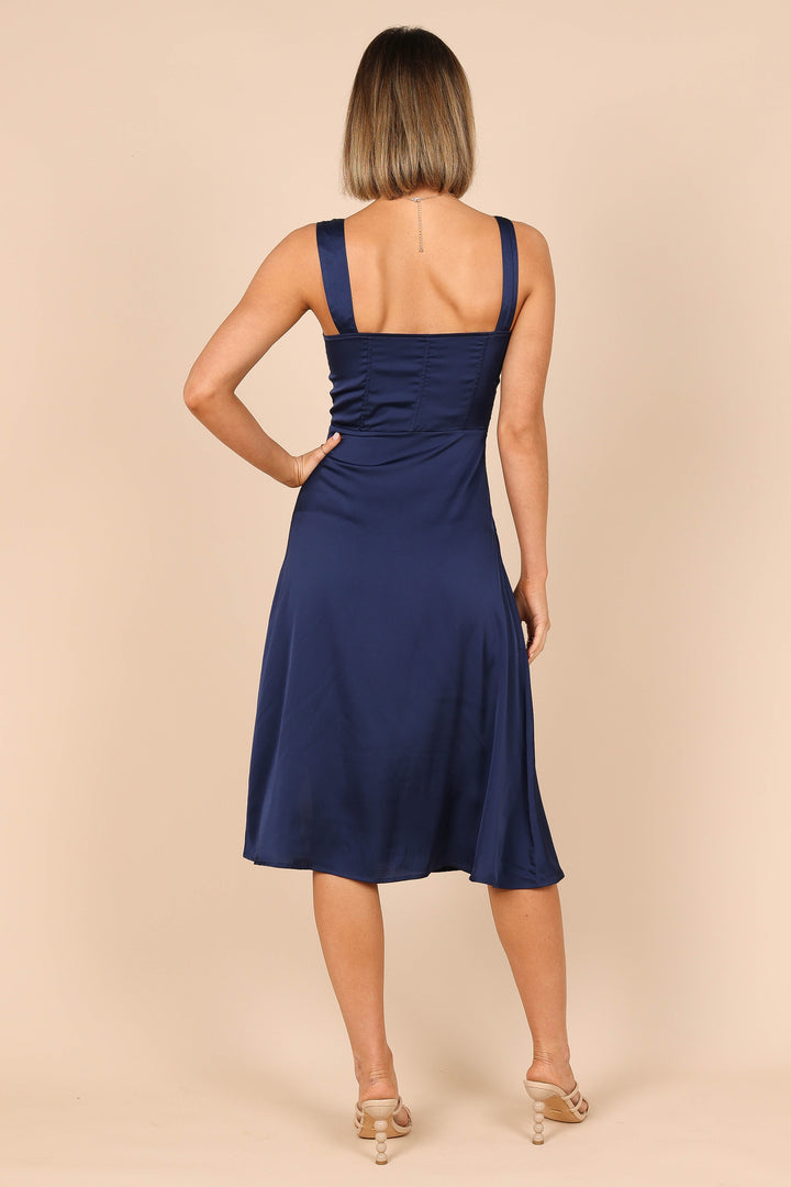 Siobhan Midi Dress - Navy